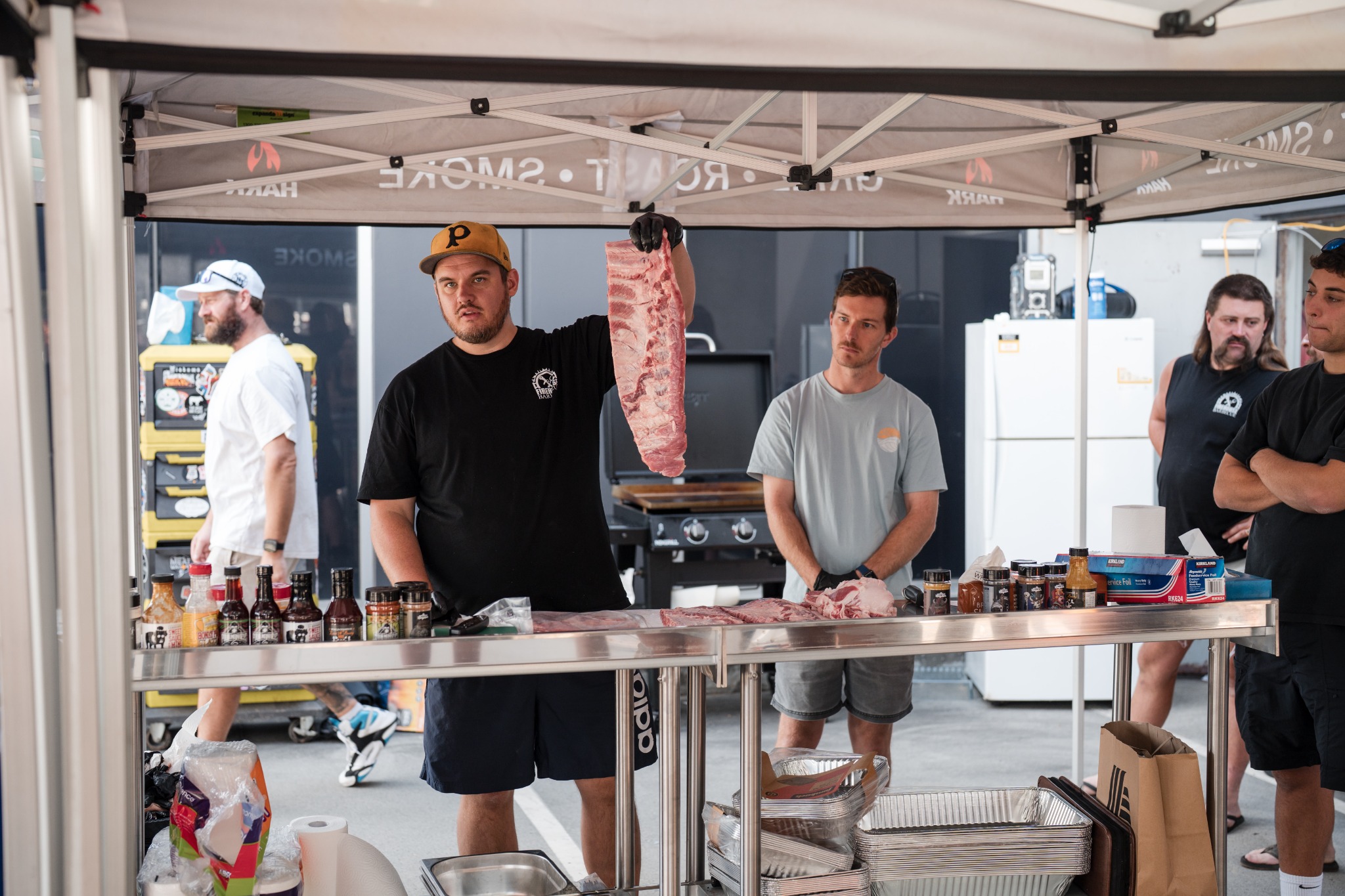 Ross presenting ingredients to Smoke School attendees